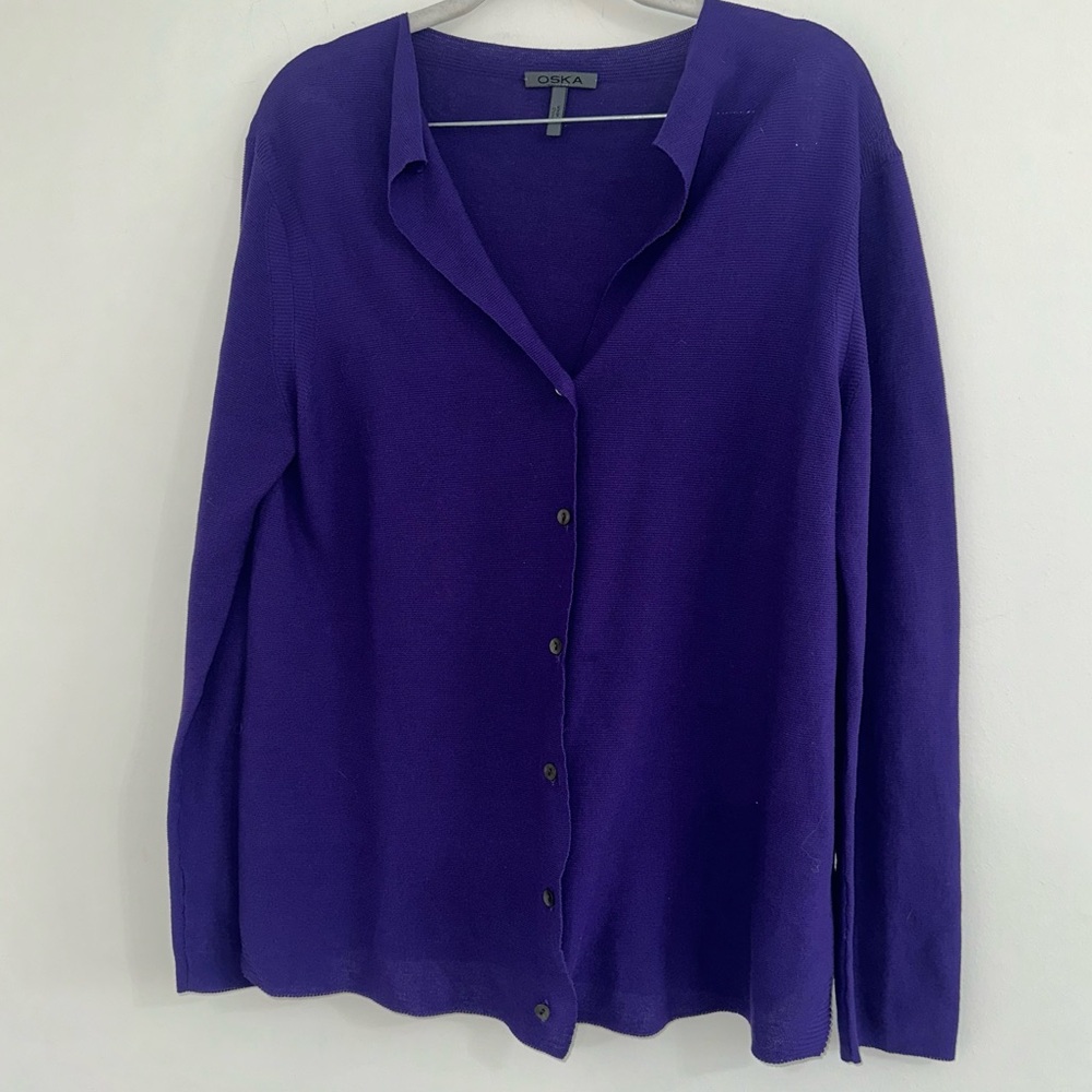 Women's Oska button down cardigan sz 2(M) #B1